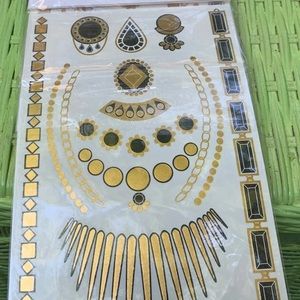 Metallic tattoos pack of 12 BRAND NEW